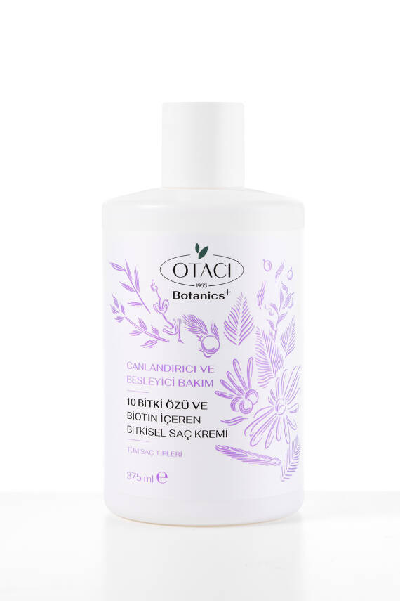 Otacı Botanics Canlandırıcı & Besleyici Bakım- 10 Bitki Özü ve Biotin İçeren Bitkisel Saç Kremi - 3