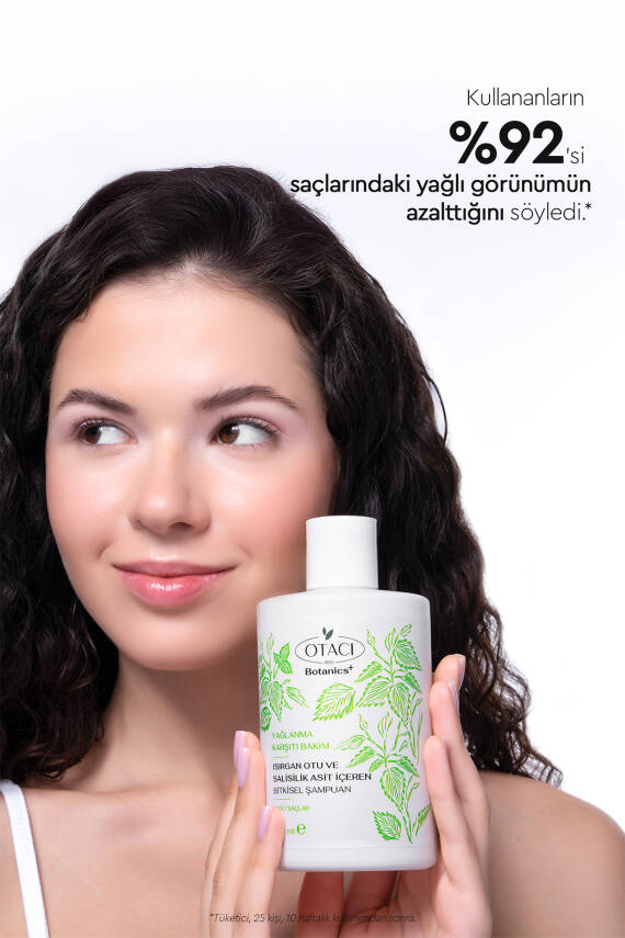 Otacı Botanics Yağlanma Karşıtı Bakım - Isırgan Otu ve Salisilik Asit İçeren Bitkisel Şampuan - 5