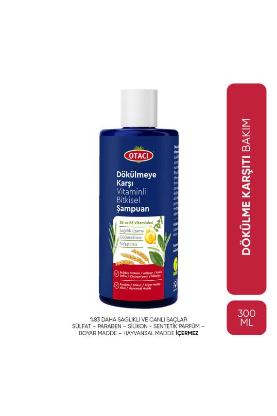 Otacı Dökülmeye Karşı Vitaminli Bitkisel Şampuan 300ml - 1