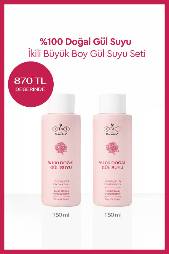 Otacı Gül Kürü %100 Doğal Gül Suyu 150ml x 2 adet - 1