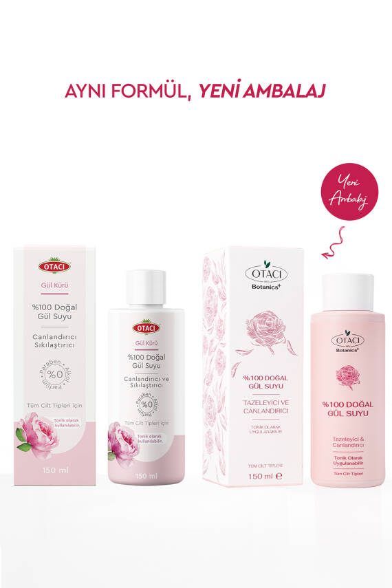 Otacı Gül Kürü %100 Doğal Gül Suyu 150ml x 2 adet - 2
