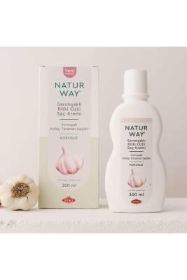 Otacı Naturway Sarımsaklı Bitki Özlü Kokusuz Saç Kremi 300 ml - 3