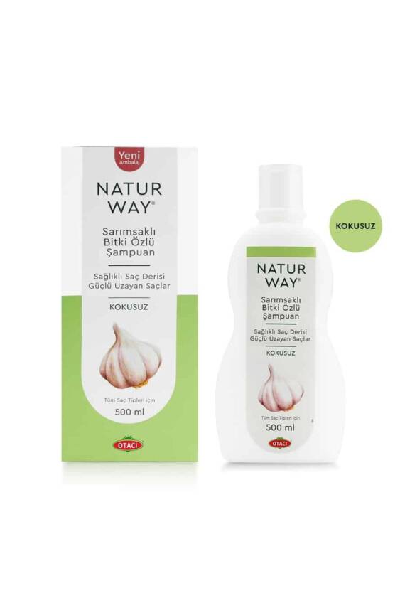 Otacı Naturway Sarımsaklı Bitki Özlü Kokusuz Şampuan 500 ml - 1