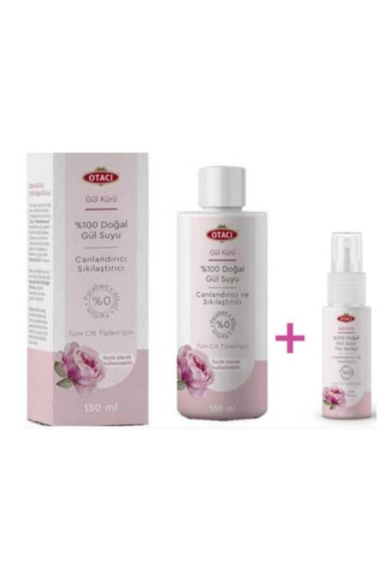 Otacı Gül Kürü Gül Suyu 150 ml + Gül Suyu Spreyi 50 ml - 1