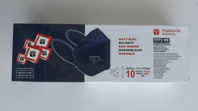 Parmask FFP2 NR 10'lu Maske Lacivert - Parmask