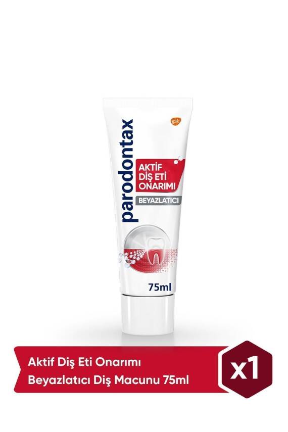 Parodontax Aktif Diş Eti Onarımı Ferahlık + Beyazlatıcı Diş Macunu 75 ml - 1