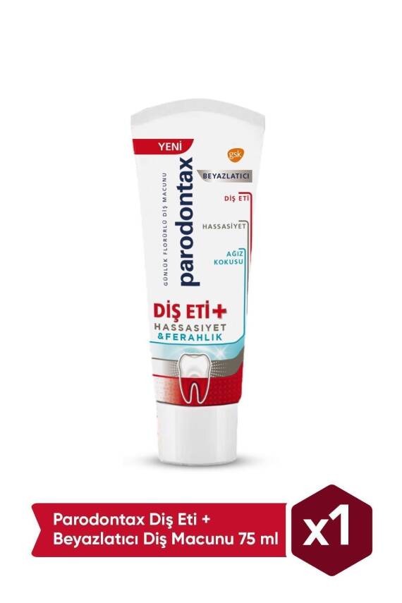 Parodontax Beyazlatıcı Diş Macunu 75 ml - 1