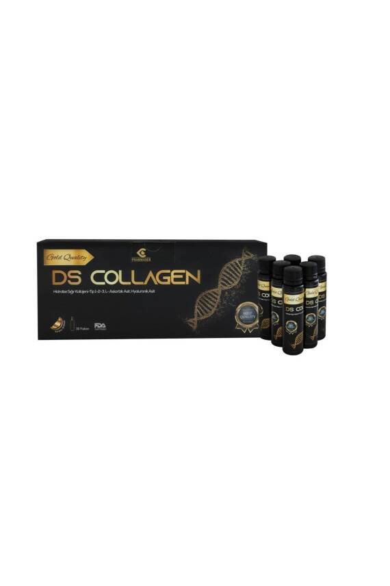 Pharmaser Ds Collagen Gold Quality Tip 1 Tip 2 Tip 3 Kolajen Hyaluronik Asit Ve Zengin Içerik Içeren 30 Flakon - 1