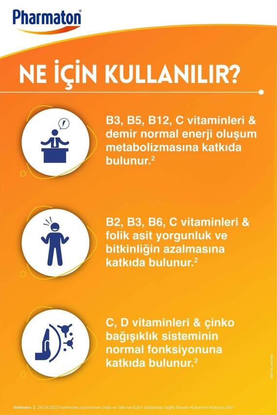 Pharmaton Vitality 30 Tablet - Ginseng G115, Multivitamin Ve Mineraller - 4