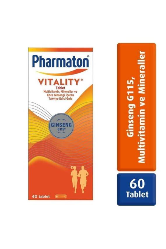 Pharmaton Vitality 60 Tablet - Ginseng G115, Multivitamin Ve Mineraller - 1