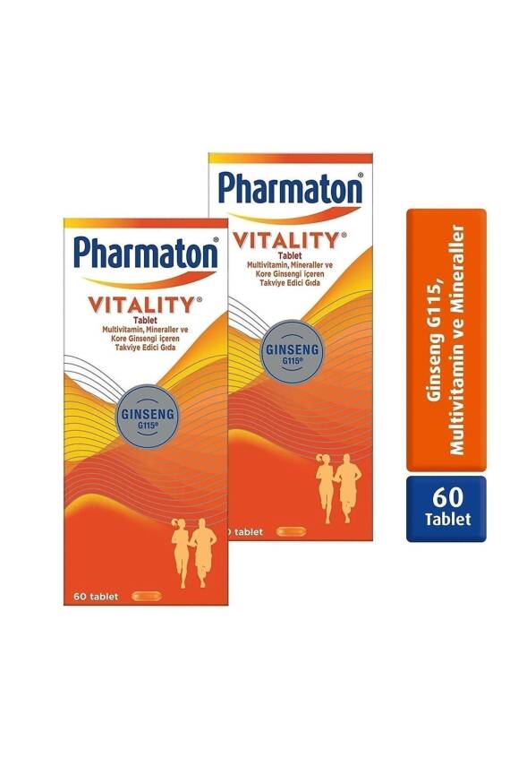 Pharmaton Vitality 60 Tablet x 2 Adet - 1