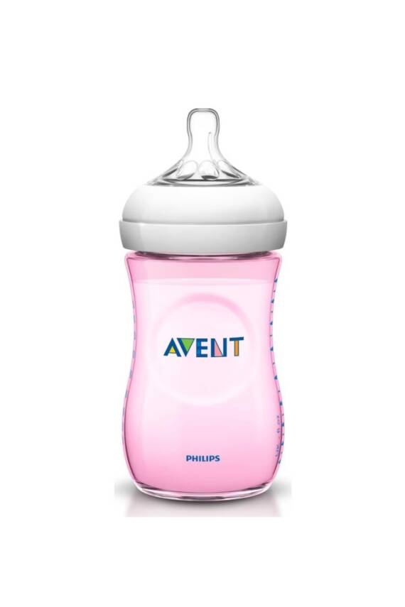 Philips Avent Natural PP Biberon 260 ml - Pembe - 1