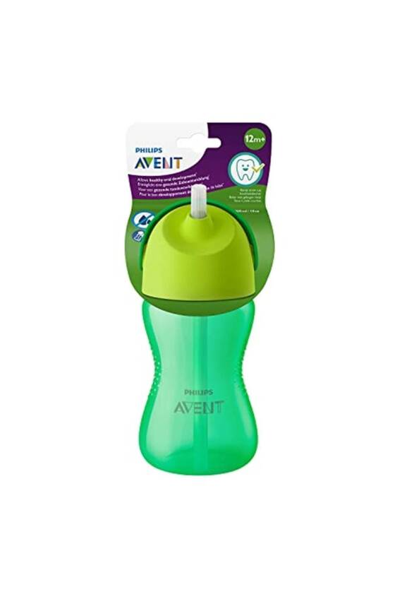Philips Avent Pipetli Bardak 12 Ay 300 ml - Yeşil - 1