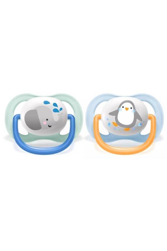 Philips Avent Ultra Air Animals 2li Emzik 0-6 Ay - Erkek SCF080/05 - 2