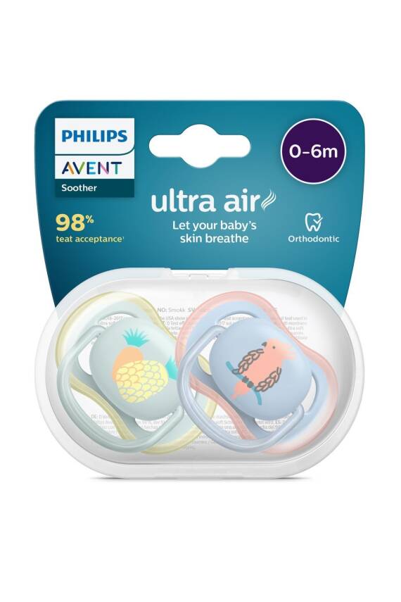 Philips Avent Ultra Air Emzik 0-6 Ay Erkek 2'li SCF085/12 - 2