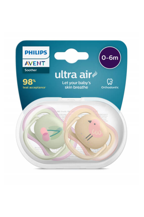 Philips Avent Ultra Air Emzik 0-6 Ay Kız SCF085/13 - 1