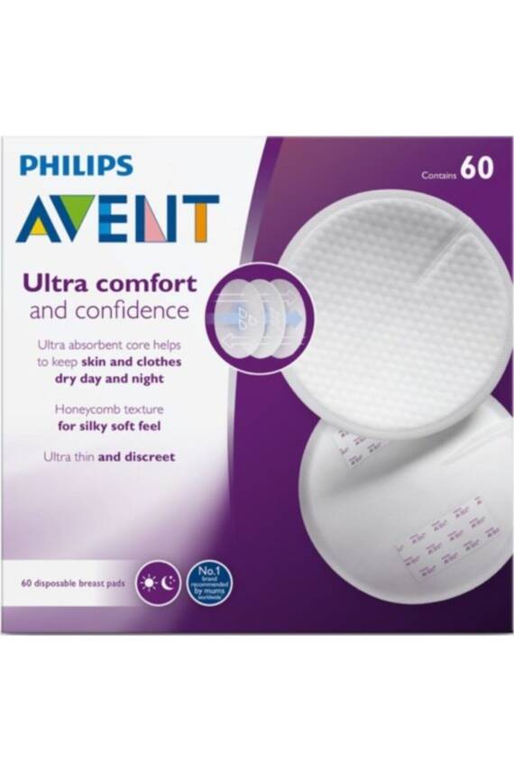 Philips Avent Ultra Comfort Tek Kullanımlık Göğüs Pedi 60'lı Scf254/61 - 1