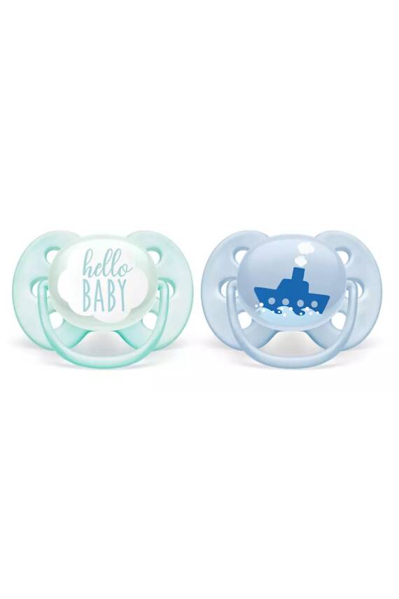 Philips Avent Ultra Soft 2li Emzik 0-6 Ay - Erkek SCF222/01 - 2