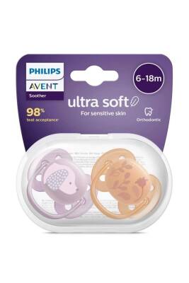 Philips Avent Ultra Soft Emzik 6-18 Ay 2'li Kız Scf091/18 - 2