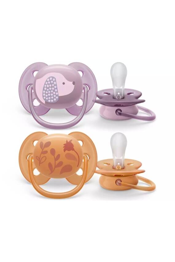 Philips Avent Ultra Soft Emzik 6-18 Ay 2'li Kız Scf091/18 - 1