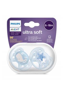 Philips Avent Ultra Soft Emzik 6-18 Ay Erkek SCF223/03 - Philips Avent