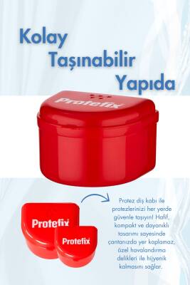 Protefix Aktif Temizleyici Diş Protezleri Için 32 Tablet Protez Kabı Hediyeli - 4