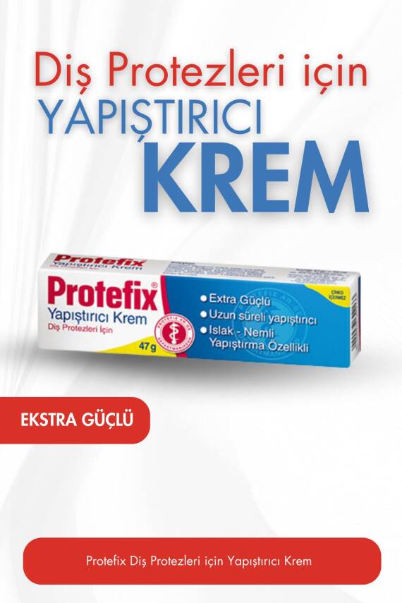 Protefix Diş Protezi Yapıştırıcı Krem 47 gr - 2