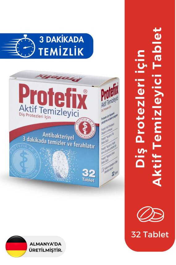 Protefix Diş Protezleri Için Aktif Temizleyici 32 Tablet - 1