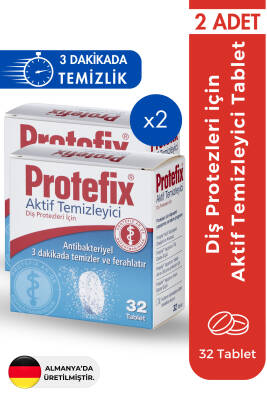 Protefix Diş Protezleri İçin Temizleyici 32 tablet (2 ADET) - Protefix
