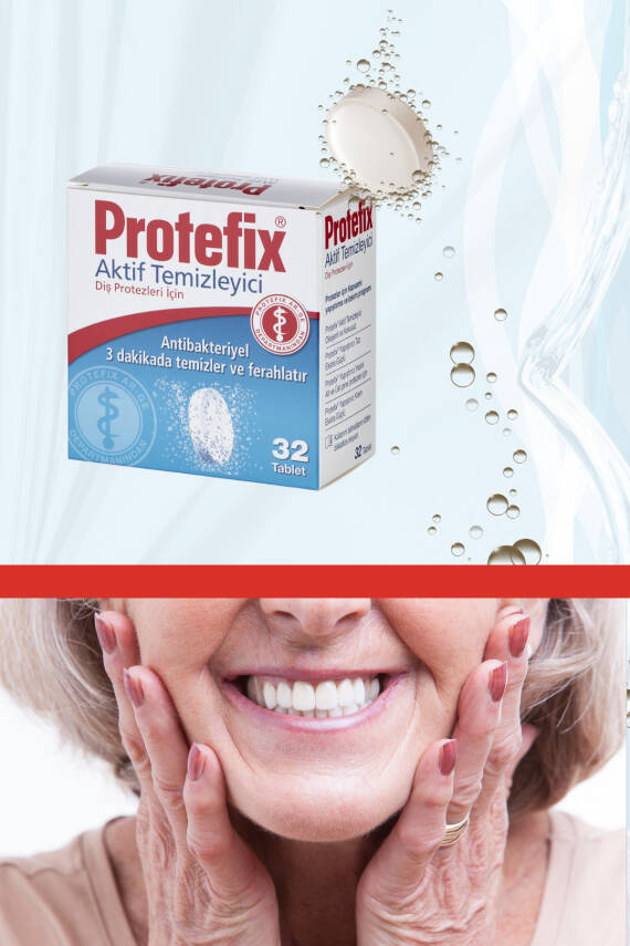 Protefix Diş Protezleri İçin Temizleyici 32 tablet (2 ADET) - 3