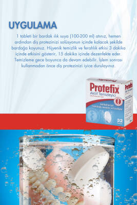Protefix Diş Protezleri İçin Temizleyici 32 tablet (2 ADET) - 4
