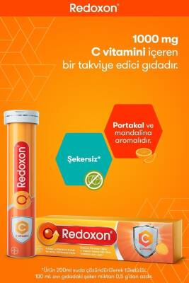 Redoxon Essential C Vitamini 15 Efervesan Tablet I 1000 Mg C Vitamini Içeren Takviye Edici Gıda - 2