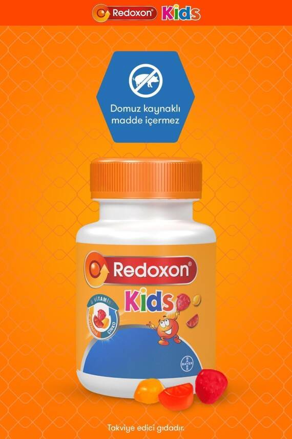 Redoxon Kids 60 Çiğnenebilir Gummy I Çocuklar Için C Vitamini, D Vitamini Ve Çinko Içeren Takviye - 5