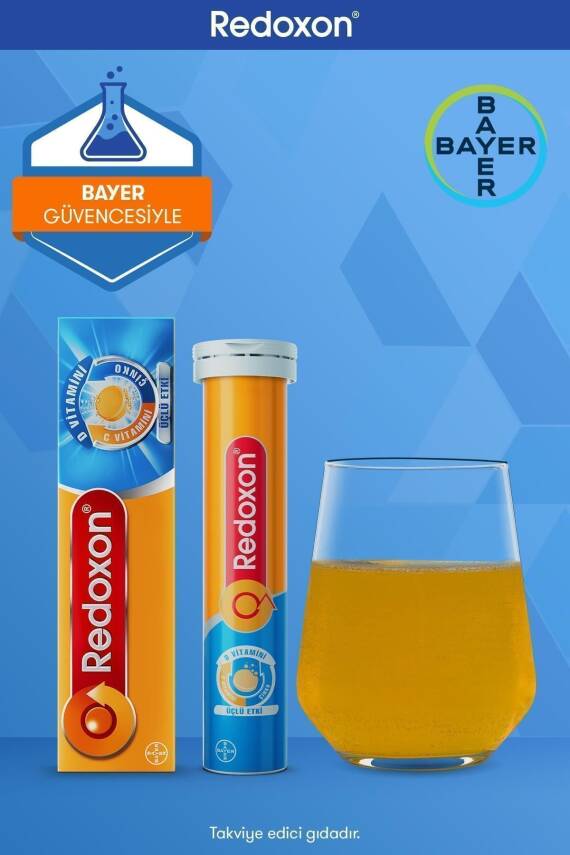Redoxon Üçlü Etki 15 Efervesan Tablet I 1000 Mg C Vitamini, D Vitamini Ve Çinko Içeren Takviye Edici - 6