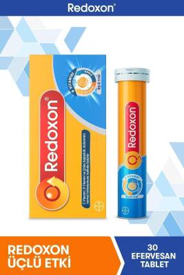 Redoxon Üçlü Etki 30 Efervesan Tablet I 1000 Mg C Vitamini, D Vitamini Ve Çinko Içeren Takviye Edici - 1