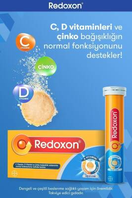Redoxon Üçlü Etki 30 Efervesan Tablet I 1000 Mg C Vitamini, D Vitamini Ve Çinko Içeren Takviye Edici - 4