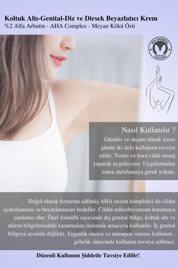 Reshell Koltuk Altı Dirsek Diz Bölgesi Özel Bölge Aydınlatıcı Beyazlatıcı Krem Arbutin %2 Aha Kompleks - 4