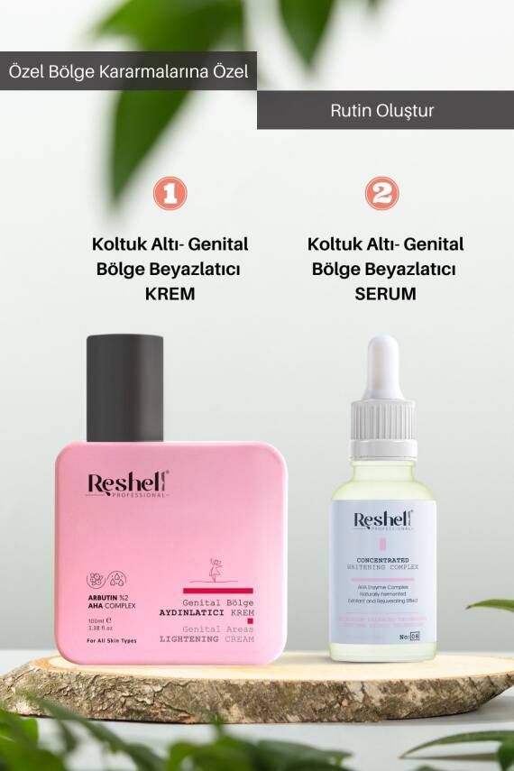 Reshell Koltuk Altı Dirsek Diz Bölgesi Özel Bölge Aydınlatıcı Beyazlatıcı Krem Arbutin %2 Aha Kompleks - 6