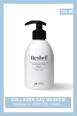 Reshell Kuru Yıpranmış Boyalı Saçlar Için Onarıcı Ve Besleyici Argan Yağlı Kolajen Saç Bakım Maskesi 300 ml - Reshell
