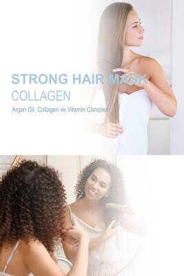 Reshell Kuru Yıpranmış Boyalı Saçlar Için Onarıcı Ve Besleyici Argan Yağlı Kolajen Saç Bakım Maskesi 300 ml - 3