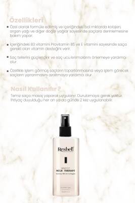 Reshell Saç Bakım Sütü Magic Milk Therapy Kolajen ve Eşek Sütü Desteği 200 ml - 2