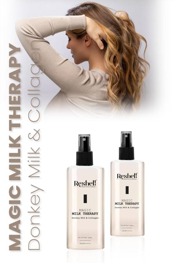 Reshell Saç Bakım Sütü Magic Milk Therapy Kolajen ve Eşek Sütü Desteği 200 ml - 4