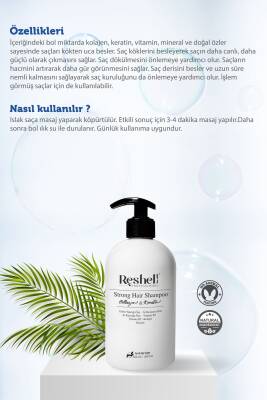 Reshell Saç Dökülmesi Bakım Şampuanı At Kuyruğu Özlü Tuzsuz Kolajen Ve Keratin Katkılı 500 Ml - 2