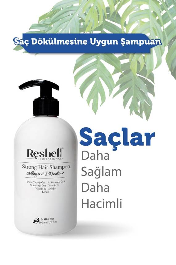 Reshell Saç Dökülmesi Bakım Şampuanı At Kuyruğu Özlü Tuzsuz Kolajen Ve Keratin Katkılı 500 Ml - 5