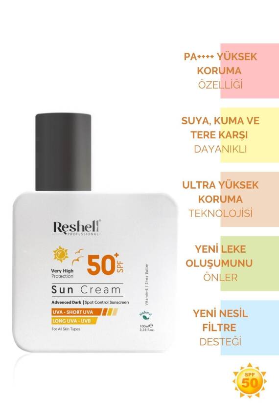 Reshell Spf 50 Yüz Güneş Kremi Yüksek Korumalı Uva-uvb 100 Ml - 1