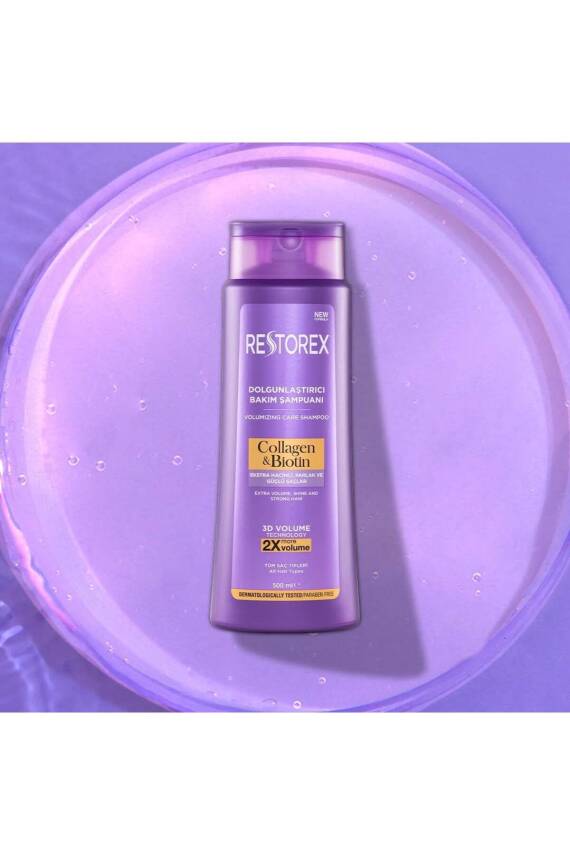 Restorex Collagen & Biotin Hacimsiz Saçlar Için Dolgunlaştırıcı Şampuan 500ml - 6
