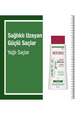 Restorex İnce Telli Yağlı Saçlar İçin Sağlıklı Uzama Etkili Şampuan 500 ml - 2