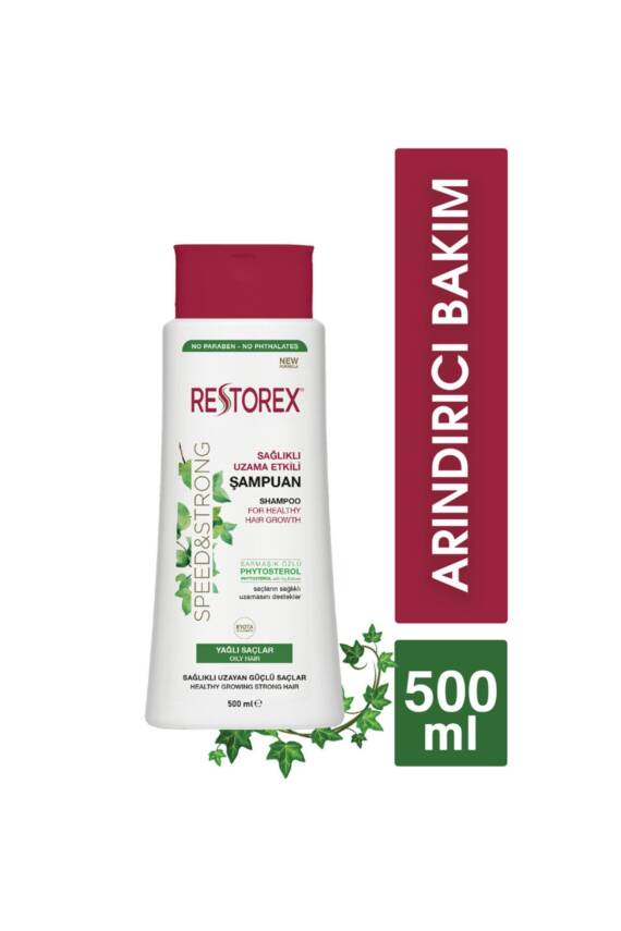 Restorex İnce Telli Yağlı Saçlar İçin Sağlıklı Uzama Etkili Şampuan 500 ml - 1
