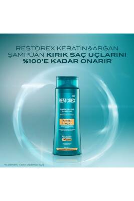 Restorex Kırık Ve Işlem Görmüş Saçlar Için Onarıcı Keratin Argan Bakım Şampuanı 500 ml - 5
