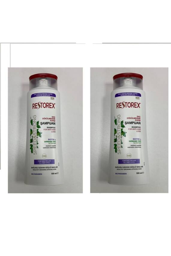 Restorex Sampuan Sağlıklı Uzama Etkili 500 ml Saç Dökülmesine Karşı X 2 Adet - 1